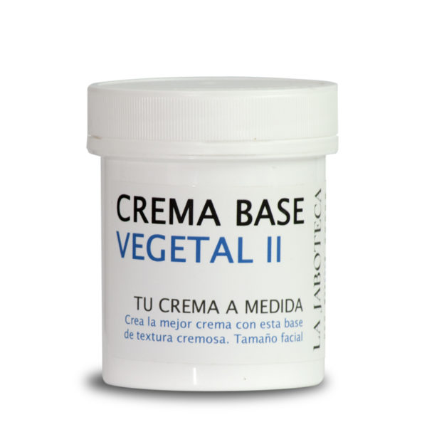 Crema base vegetal II más densa, para pieles secas