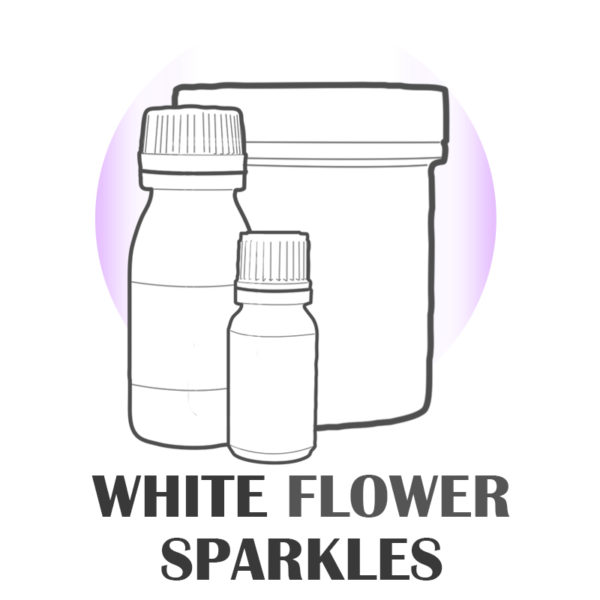 Crema Corporal White Flower Sparkles